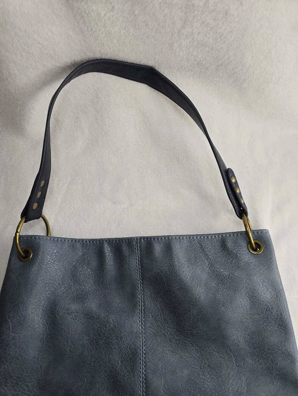 Wrangler Montana West Two Tone Hobo Bag Blue Denim And Navy